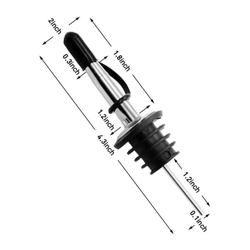 Oil Bottle Stopper Cap Dispenser Sprayer Lock Wine Pourer Sauce Nozzle Liquor Leak-Proof Plug Bottle Stopper Kitchen Bar Tool