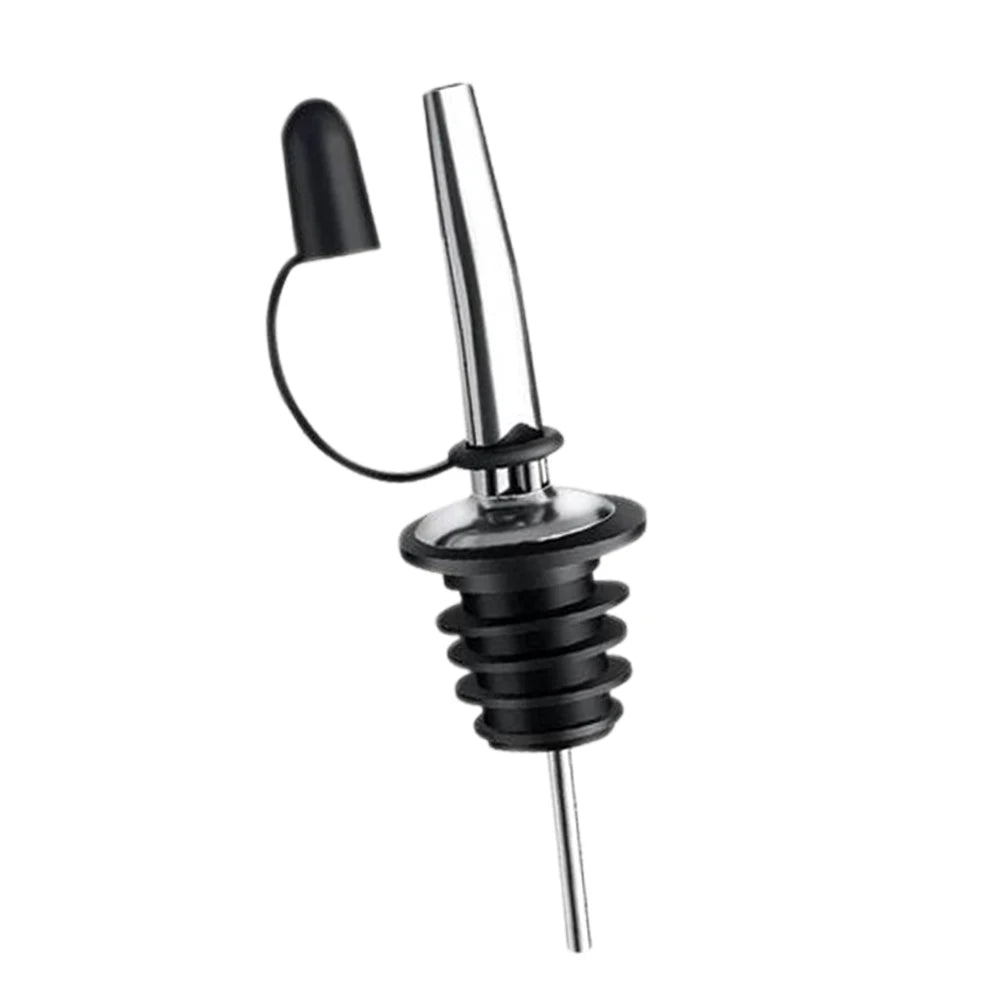 Oil Bottle Stopper Cap Dispenser Sprayer Lock Wine Pourer Sauce Nozzle Liquor Leak-Proof Plug Bottle Stopper Kitchen Bar Tool