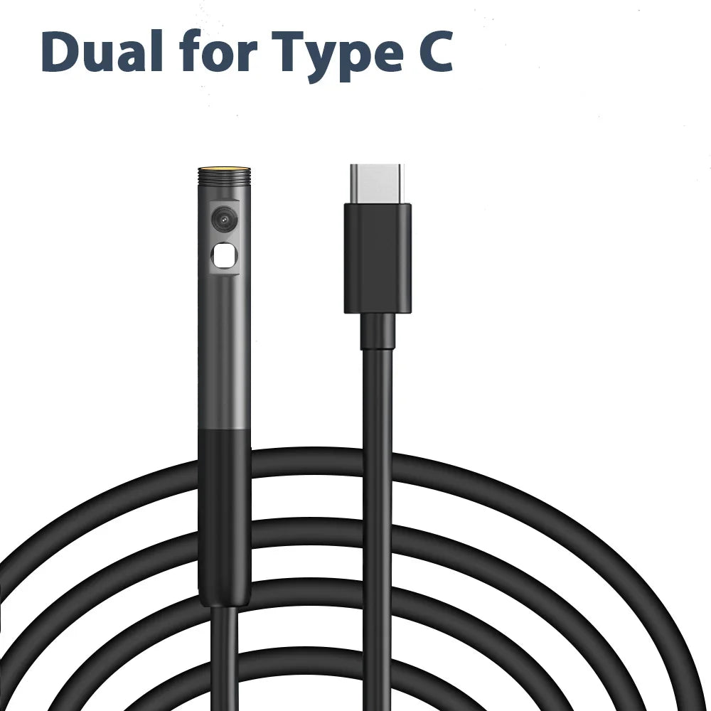 Endoscope Camera with Light 1080P HD Inspection Camera IP67 Waterproof Pipeline Borescope Camera for Android, iPhone Android