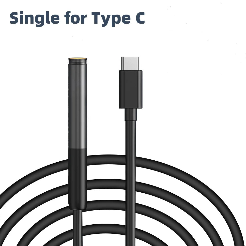 Endoscope Camera with Light 1080P HD Inspection Camera IP67 Waterproof Pipeline Borescope Camera for Android, iPhone Android