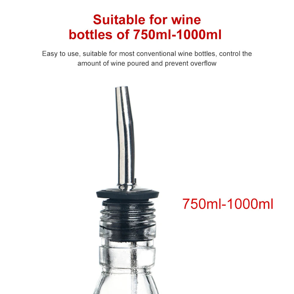 Oil Bottle Stopper Cap Dispenser Sprayer Lock Wine Pourer Sauce Nozzle Liquor Leak-Proof Plug Bottle Stopper Kitchen Bar Tool